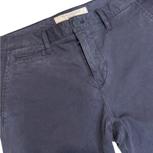 Burberry Brit Mens Navy Blue Cotton Stretch Chino Pants Size 29x32 Straight Leg